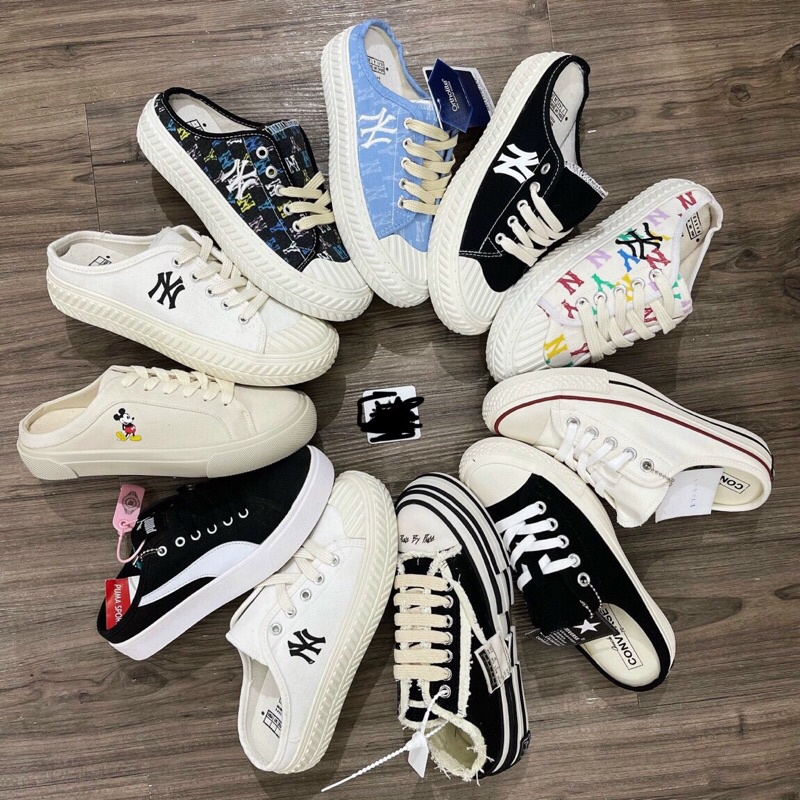 Full box giày sục đạp gót