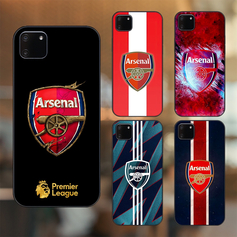 Ốp lưng Realme C11 2020 viền đen in hình Arsenal FC