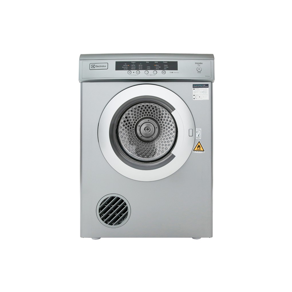 [Giao HCM] - Máy sấy quần áo Electrolux EDV7552S, 7.5kg (Xám bạc) - Hàng Chính Hãng