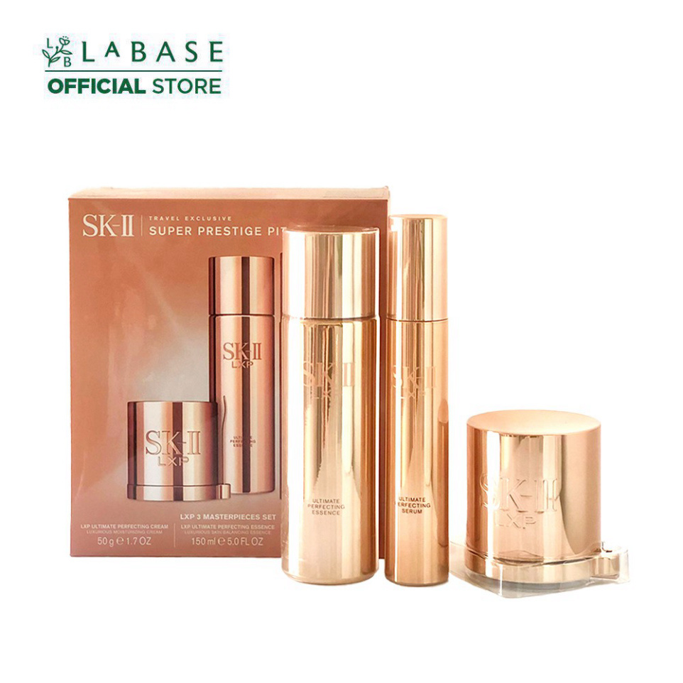 Set dưỡng da, ngừa lão hóa cao cấp SKII LXP Ultimate Perfecting Coffret 3 items (Cream 50g, Essence 30ml, Serum 10ml) A5