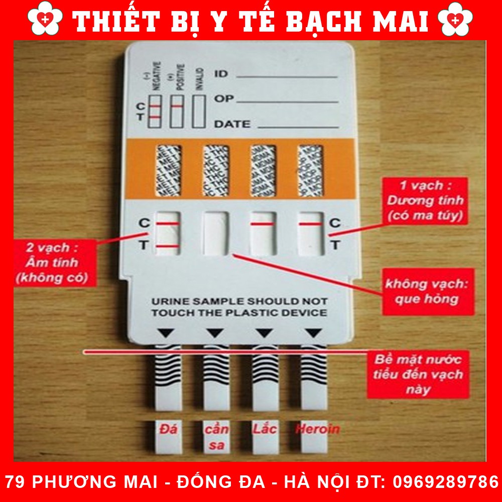 Que Thử 4 Chân Tại Nhà - Que Thử Ma Túy Các Chất Gây Ngiện Test Nhanh Nước Tiểu