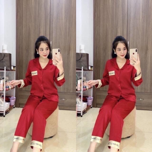 Bộ satin hoạ tiết Lá bài BIGSIZE (45-100kg) | BigBuy360 - bigbuy360.vn