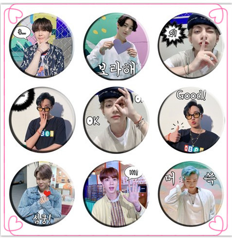 Dynamite《Dynamite》JK JIMIN V Button Brooch Pin