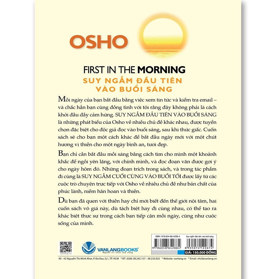Sách OSHO Suy Ngẫm Đầu Tiên Vào Buổi Sáng | BigBuy360 - bigbuy360.vn