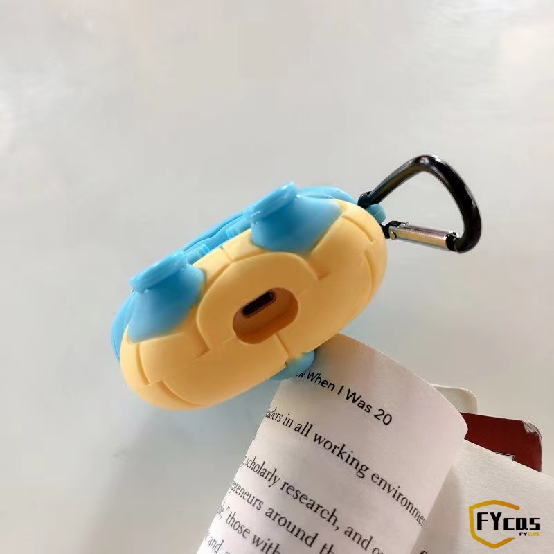 Vỏ Bảo Vệ Hộp Sạc Tai Nghe Airpod 1 2 3 Pro Bằng Silicon Mềm Hình Quả Bóng Poke Ball 3D Sáng Tạo Chống Sốc