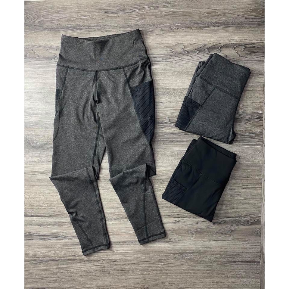 Quần Tập Gym, Yoga Nữ Dài Phối Lưới L-09, Kiểu Quần Tập Legging Nâng Mông, Cạp Cao Co Giãn 4 Chiều, Thoáng Mát