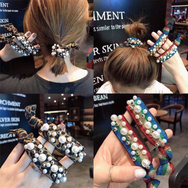 Dây buộc tóc beading hàn quốc