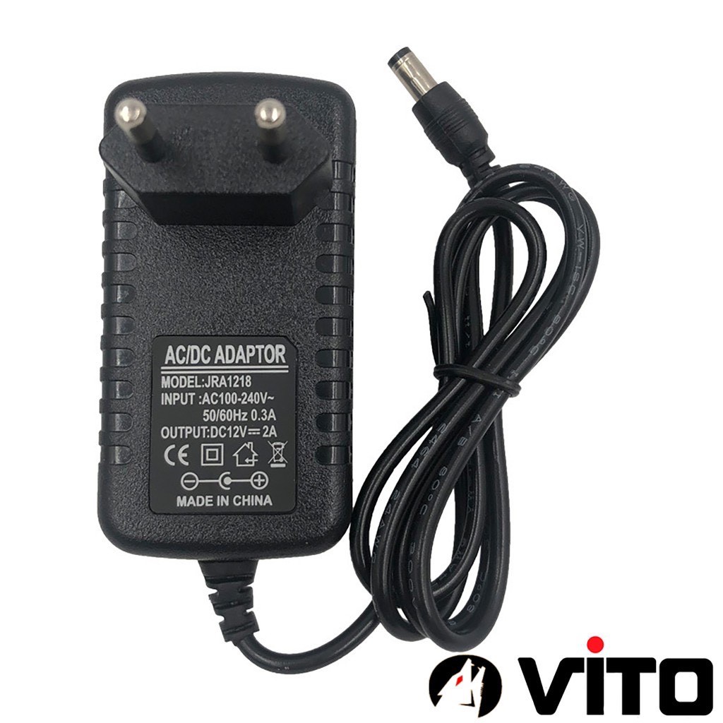 Nguồn 12V 2A Có Đèn LED VITO Chân Cắm DC 5.5mm x 2.5mm giá rẻ