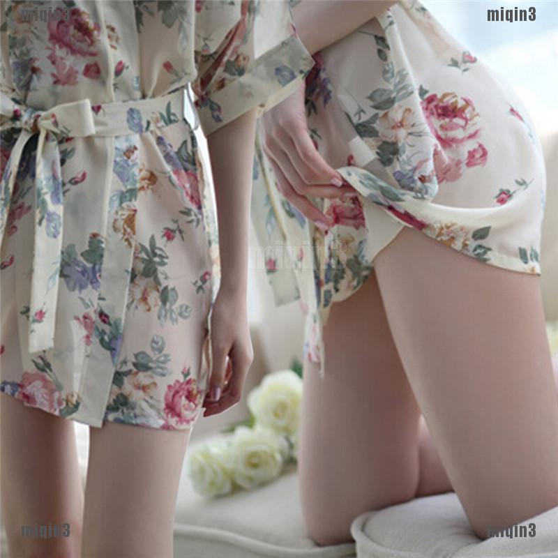 Áo Choàng Ngủ Chất Chiffon Hoạ Tiết Hoa Thiết Kế Quyến Rũ Cho Phái Nữ | BigBuy360 - bigbuy360.vn