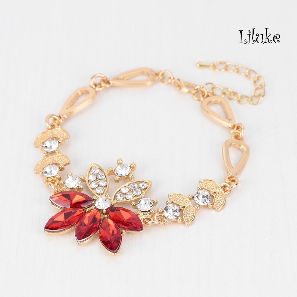 Bộ Trang Sức Gồm Vòng cổ / Vòng Tay / Nhẫn / Khuyên Tai Hình Chùm Nho Đính