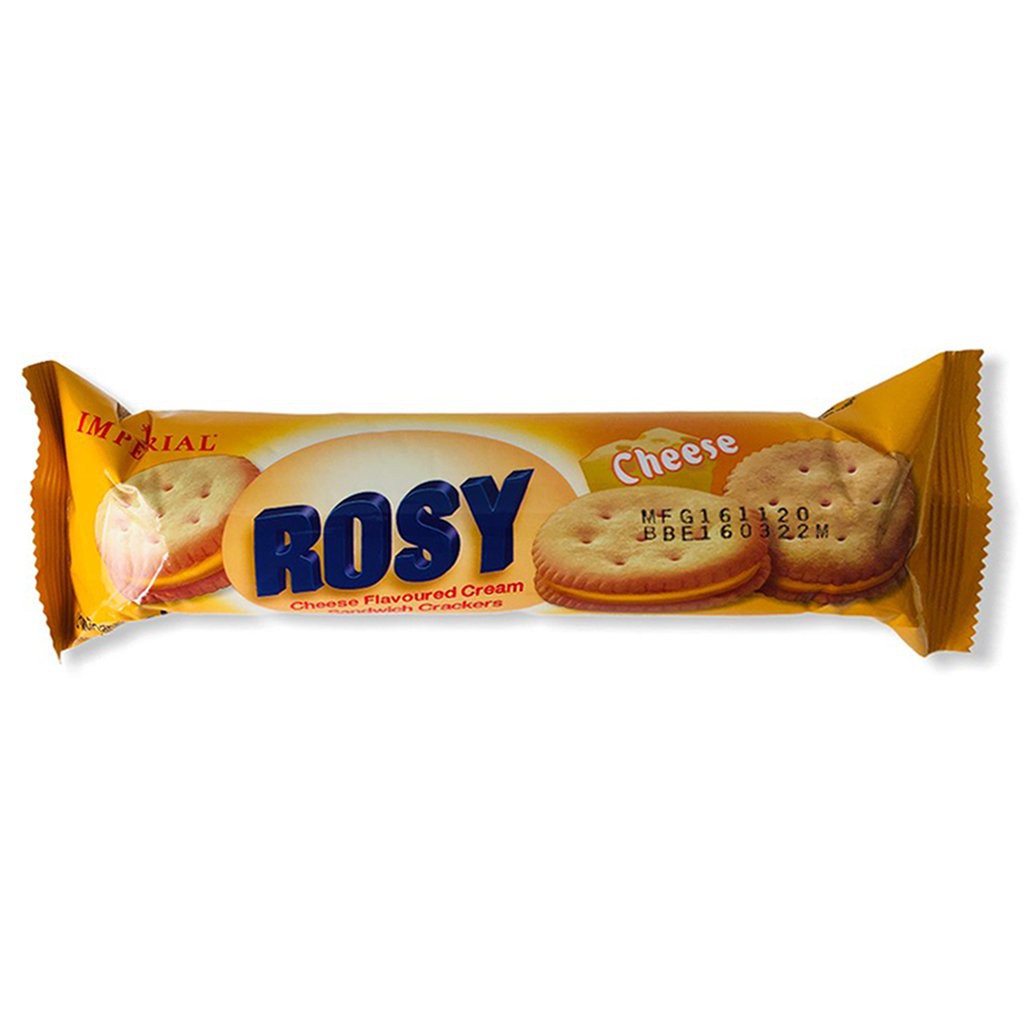 Bánh quy giòn nhân kem phô mai ROSY 100gr - bánh quy Thái Lan không chất bảo quản - Biscuit sandwich crackers cheese