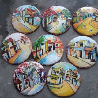 Tranh mẹt phong cảnh phố cổ hà nội