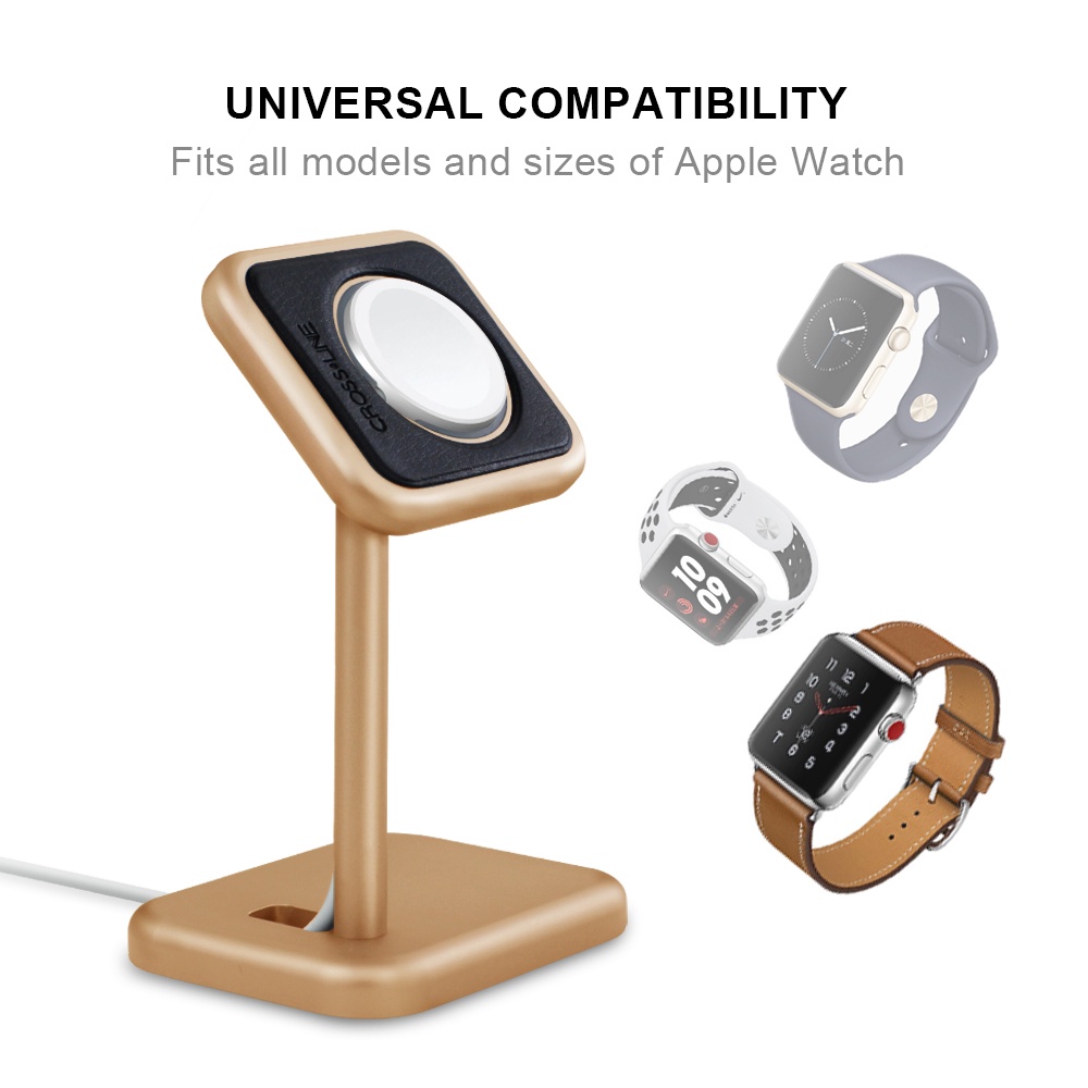 Đế kê sạc đồng hồ Apple Watch dạng treo bằng hợp kim nhôm chắc chắn, tiện dụng.