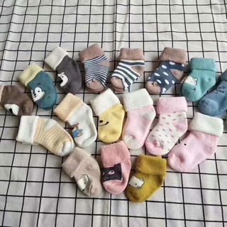Tất xù set 3 đôi dày dặn