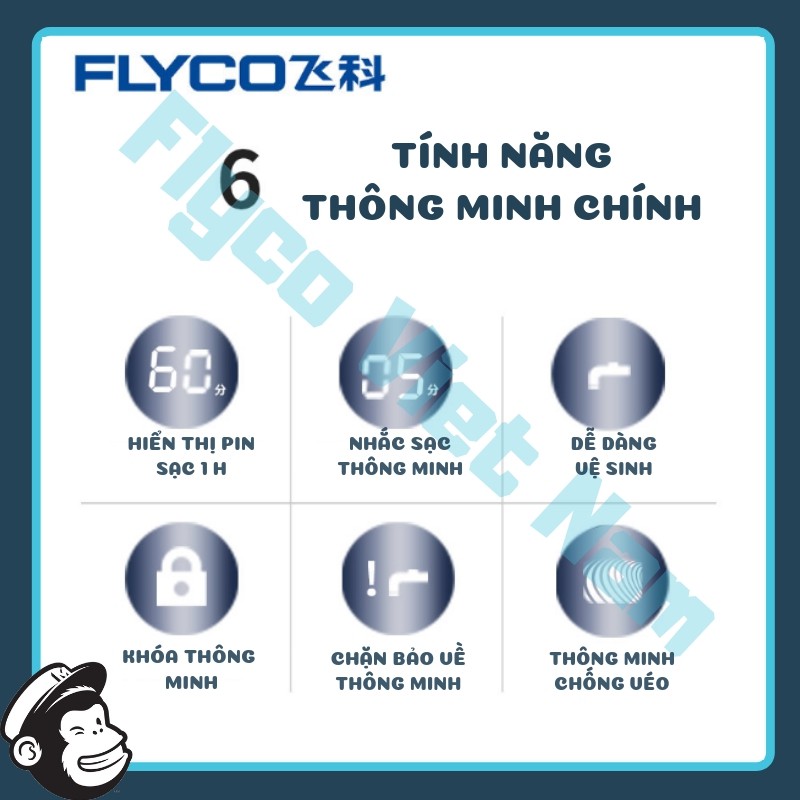 (NEW 2021) Máy Cạo Râu Nam Lưỡi Dao 3 Đầu I Bảo Hành 36 Tháng I Flyco FS311 Il Cửa Hàng Tông Đơ Cắt Tóc Flyco