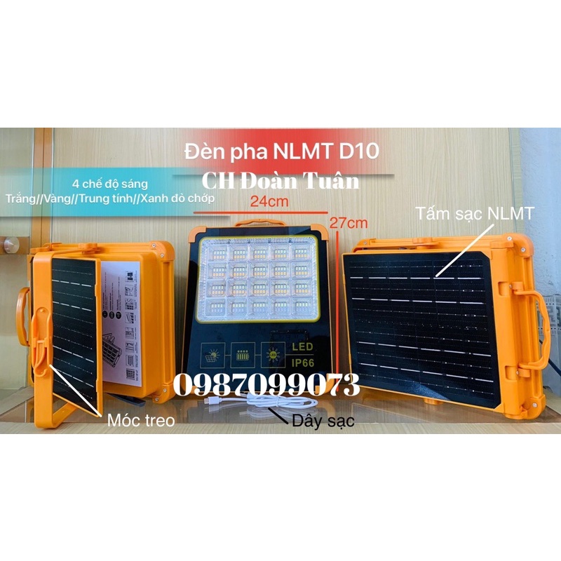 Đèn pha năng lượng chống nước D6-D7-D8-D10-D11