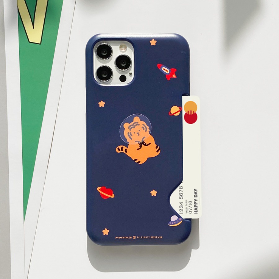 Korea Cute Phone Case with Griptoks Galaxy S22  Momocase Compatible for iPhone All Models Samsung