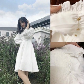 [FREESHIP]Váy công chúa rúm ngực sang trọng[Ảnh thật]