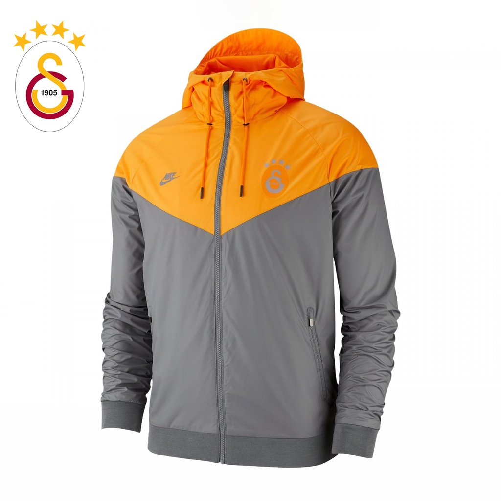 NIKE CHÍNH HÃNG - Áo khoác thể thao nam Nike Sportswear Men's Windrunner Galatasaray Jacket Authentic - Grey x Yellow
