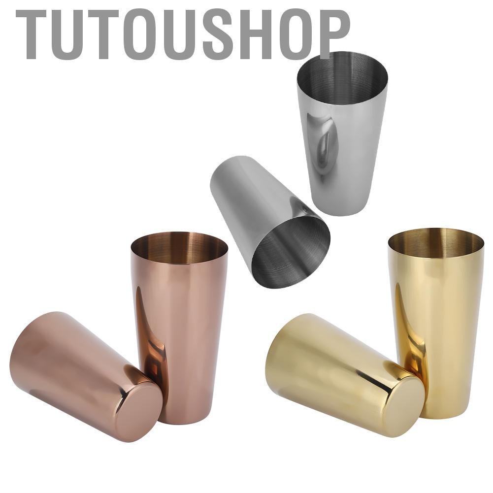 Tutoushop 304 Stainless Steel Cocktail Shaker Bottle Set Bartender Bar Accessory Barware Tools