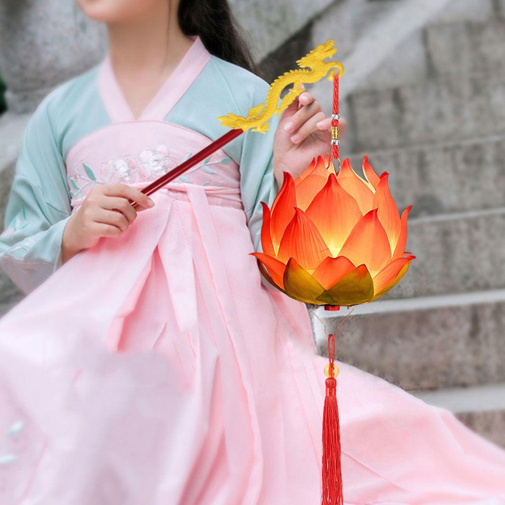 Goivanni Đèn Lồng LED Hình Hoa Sen Thủ Công Nghệ Thuật Mùa Thu Trung Thu Trang Trí Nhà Cửa Lễ Hội