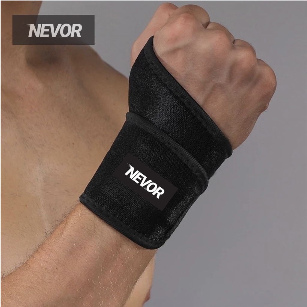 Băng quấn cổ tay xỏ ngón tập Gym Nevor BQT02 co dãn mạnh bảo vệ, giảm thiểu chấn thương cổ tay
