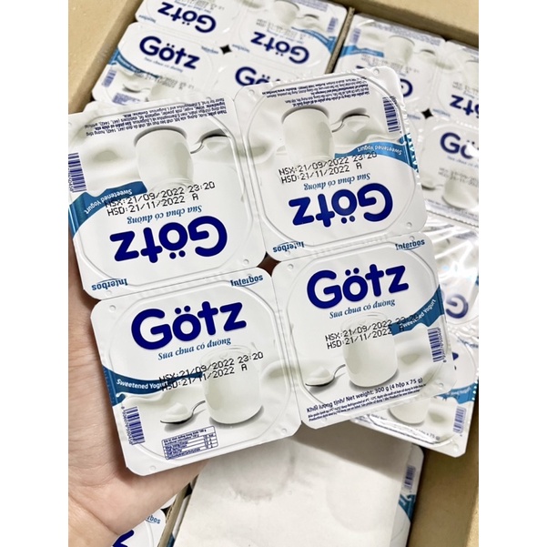 Lốc 4h sữa chua Gotz 75g