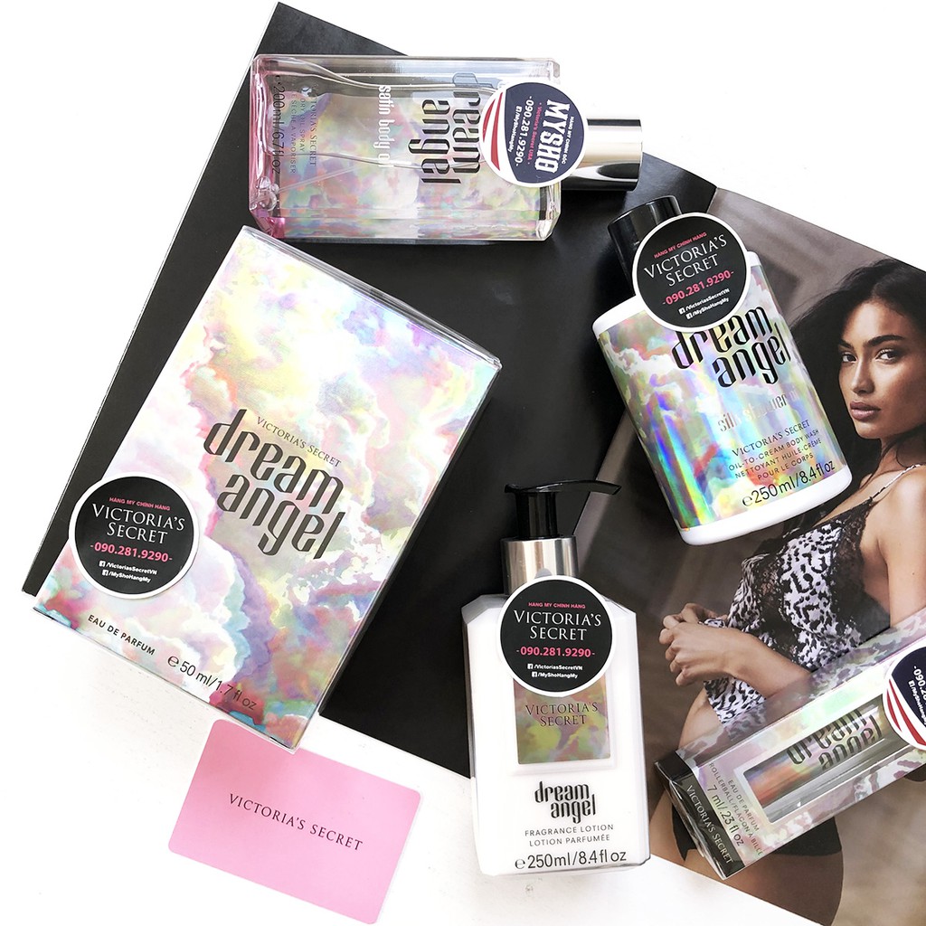 Satin Body Oil Mist Dream Angel - Xịt toàn thân dạng dầu, Hương nước hoa cao cấp Dream Angel từ VS USA