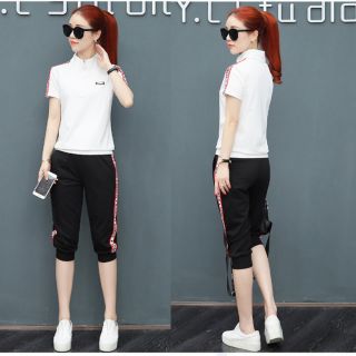 Bộ đồ thể thao lửng logo STT395
