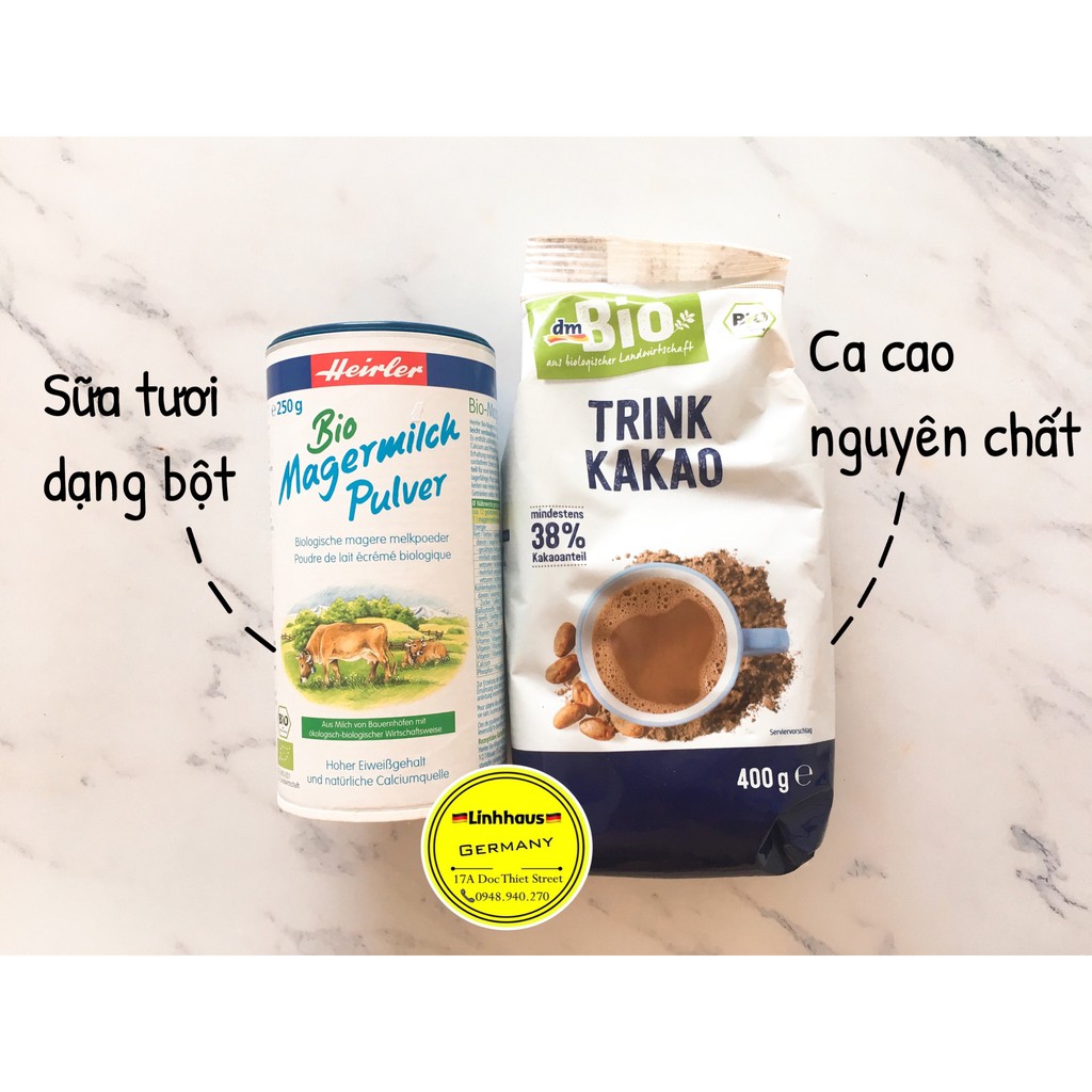 Cacao nguyên chất hữu cơ