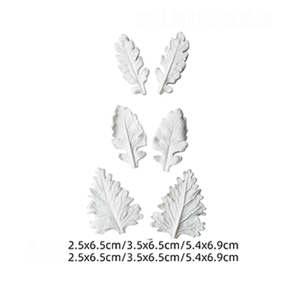 Kalaien Khuôn Silicon Làm Kẹo Đường Hình Hoa cineraria