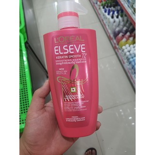 Dầu gội dưỡng tóc suôn mượt L’Oréal Elseve Keratin Smooth 450ml