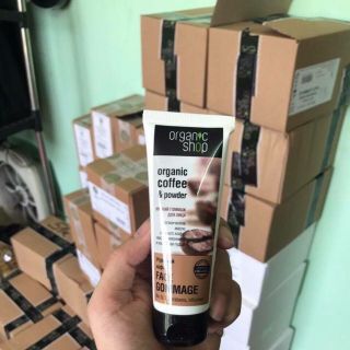 Tẩy da chết mặt Organic shop Organic coffee & powder – nga