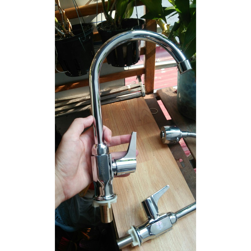 Vòi rửa bát cao cấp Sanwa