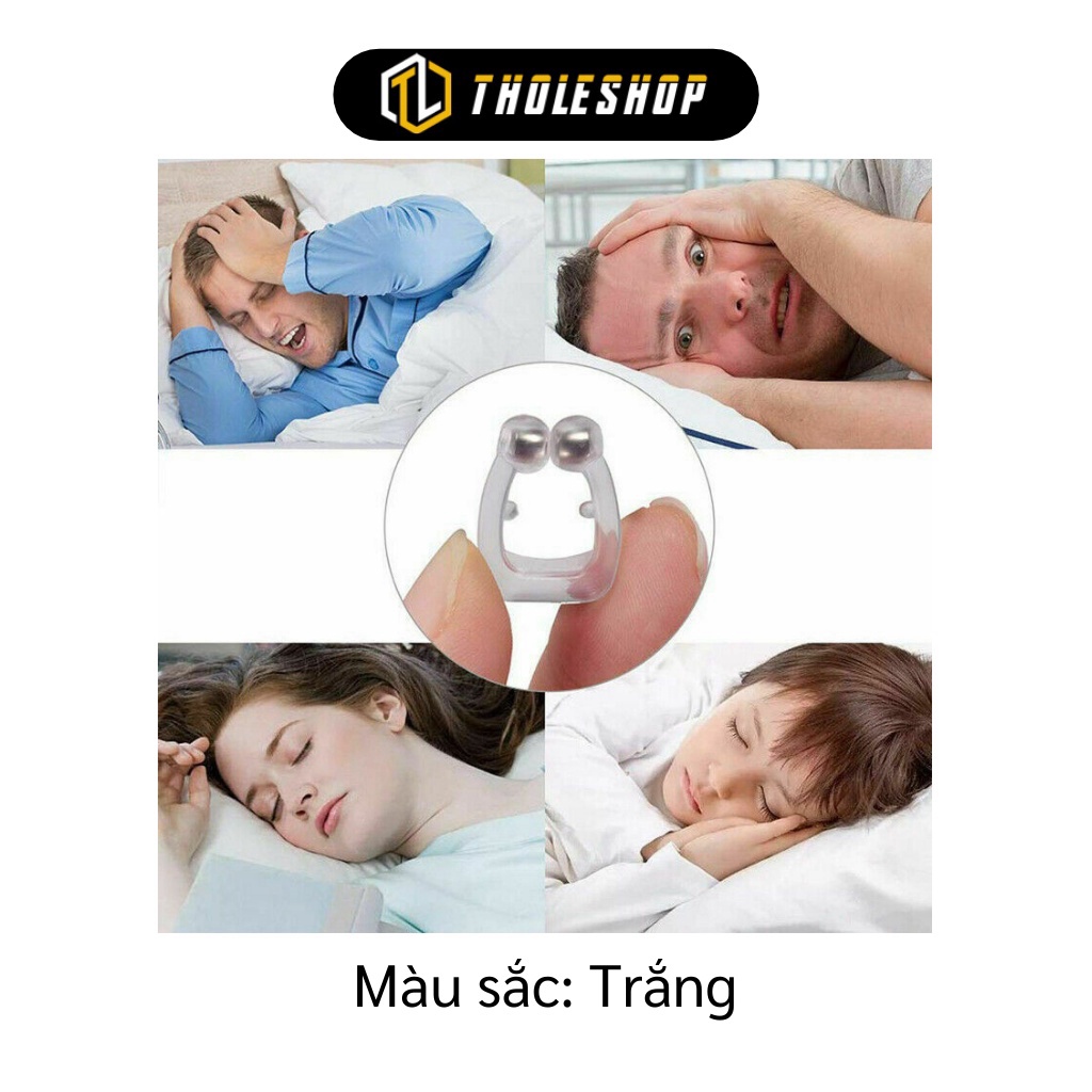 [SGD] Dụng Cụ Giảm Tiếng Ngáy - Kẹp Mũi Silicon Noseclip, Silicon Từ Tính Chống Ngáy Khi Ngủ 3473