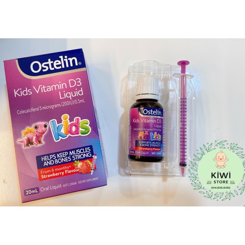 Siro Vitamin D3 Drops Cho Trẻ Từ Sơ Sinh Đến 12 Tuổi