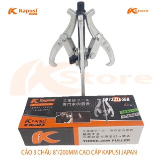 Cảo 3 chấu 200mm/8in cao cấp kapusi japan - cảo 3 chân tiêu chuẩn nhật bản