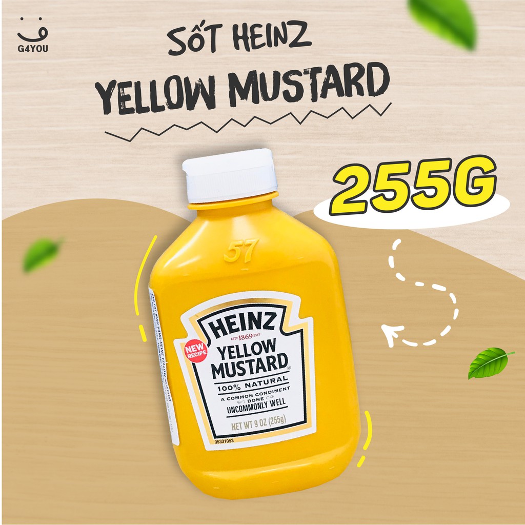 Sốt Heinz Yellow Mustard 255G