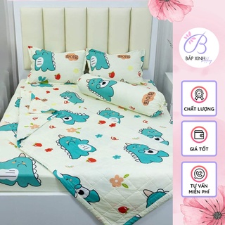 Sét ga gối cotton 3 món, 1 ga 2 vỏ gối nhiều mẫu đa dạng tân trang lại giường ngủ