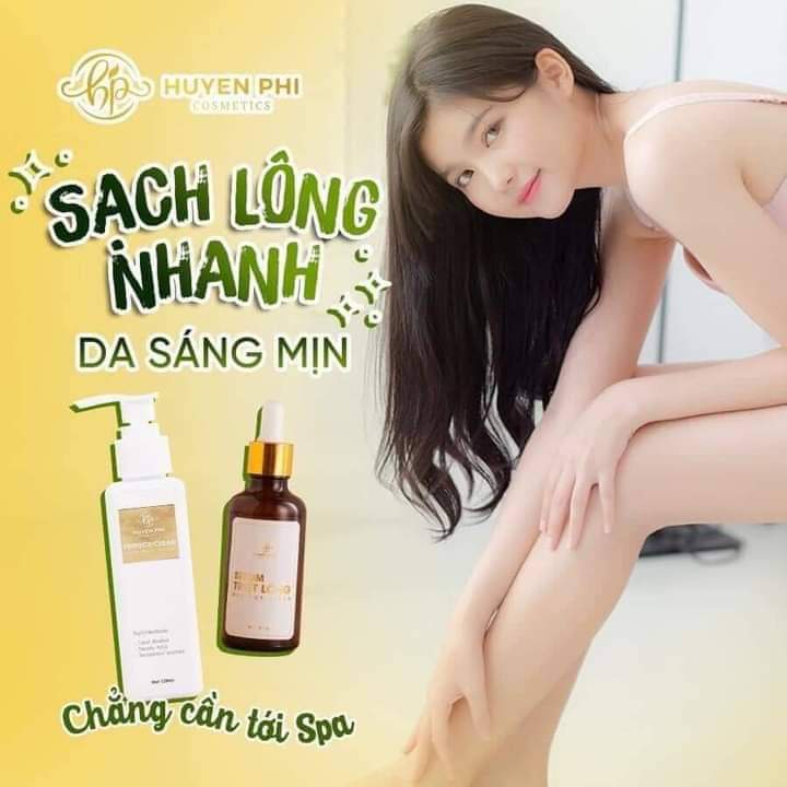 GIÁ TỐT Combo Kem Tẩy Lông và Serum Dưỡng HUYỀN PHI