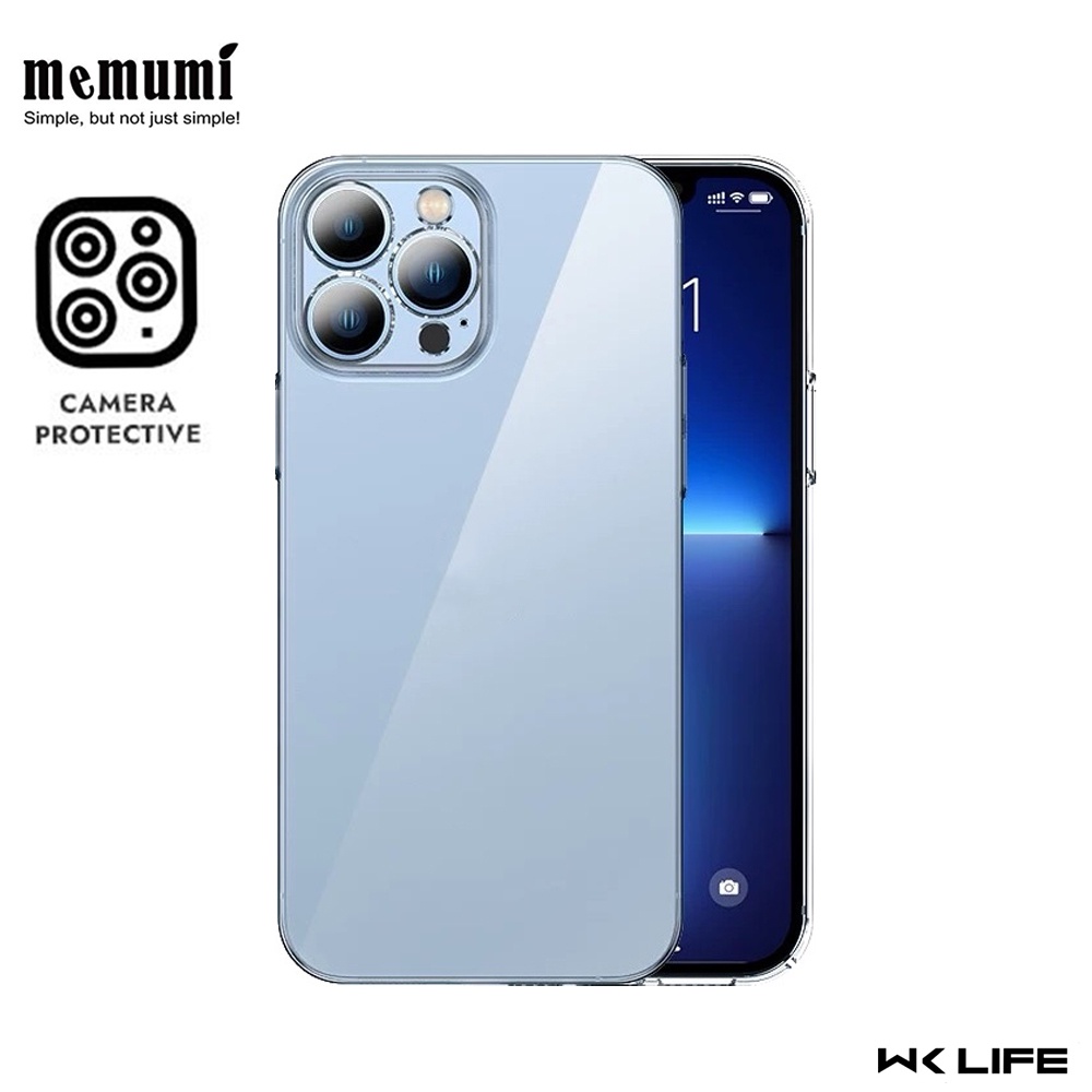 Ốp Trong Suốt Siêu Mỏng Memumi Slim Camshield Bảo Vệ Camera 13 /13 Pro Max / 14 Pro Max Bảo Hành Ố Vàng 12T