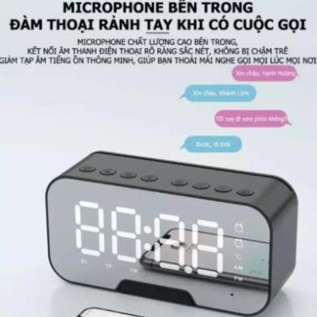 [FREESHIP💐] LOA BLUETOOTH AMOI G5_ĐÀI FM KIÊM ĐỒNG HỒ ĐỂ BÀN BÁO THỨC SIÊU ĐẸP