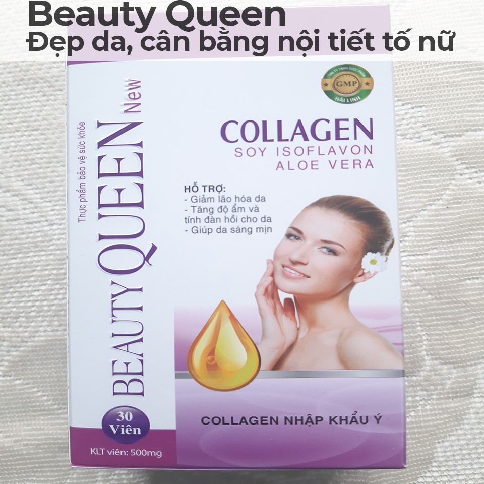 [GIÁ SỈ] BEAUTY QUEEN NEW - Viên uống sáng đẹp da tóc, giảm nám, sạm da, điều hòa nội tiết tố nữ