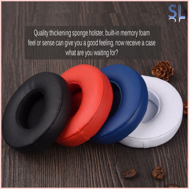 1 Pair Replacement Ear Pads Cushion for Beats Solo 2.0 3.0 Wireless Bluetooth Earphone