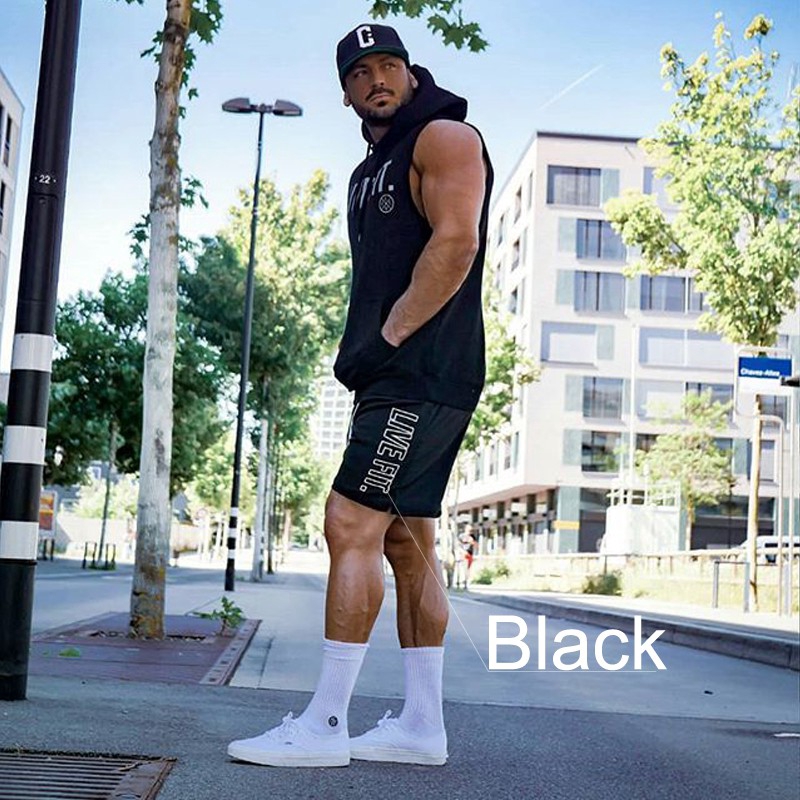LIVE FIT Quick-Drying Mesh Sweat Shorts Casual Running Fitness Training Loose Sports Bottom