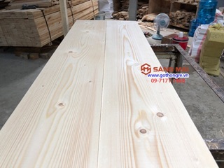 Tấm gỗ thông mặt rộng 22cm x dày 2cm x dài 120cm + láng nhẵn mịn 4 mặt