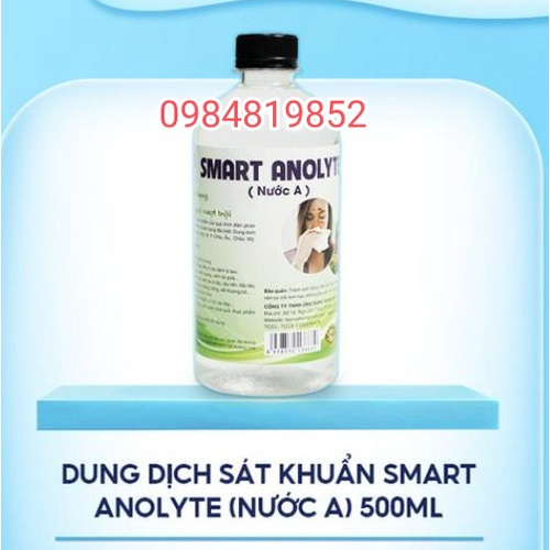 Dung dịch sát khuẩn Smart Anolyte  khử khuẩn tay, bề mặt an toàn từ thiên nhiên không kích ứng 500ml