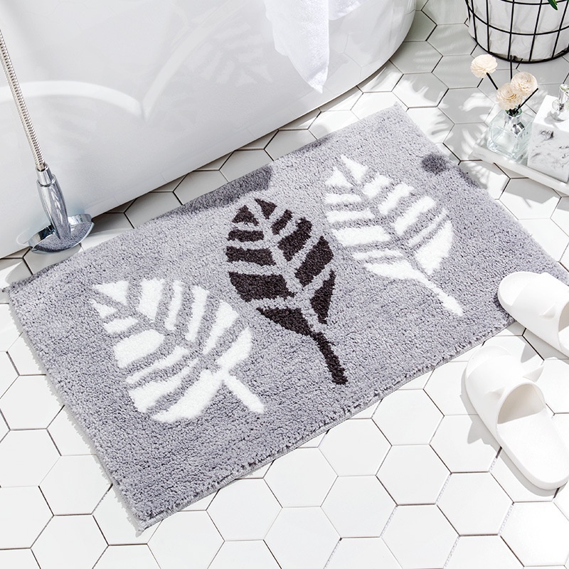 Thảm Lót Sàn Nhà Tắm Dày Thấm Hút Chống Trượt Thiết Kế Đơn Giản Phong Cách Mới