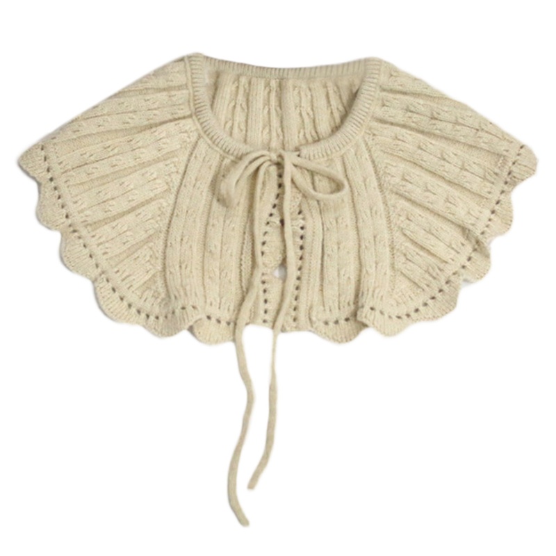 Khăn Choàng Dệt Kim Kẻ Sọc / Gợn Sóng Đính Dây Cáp Giả Lolita Cho Búp Bê