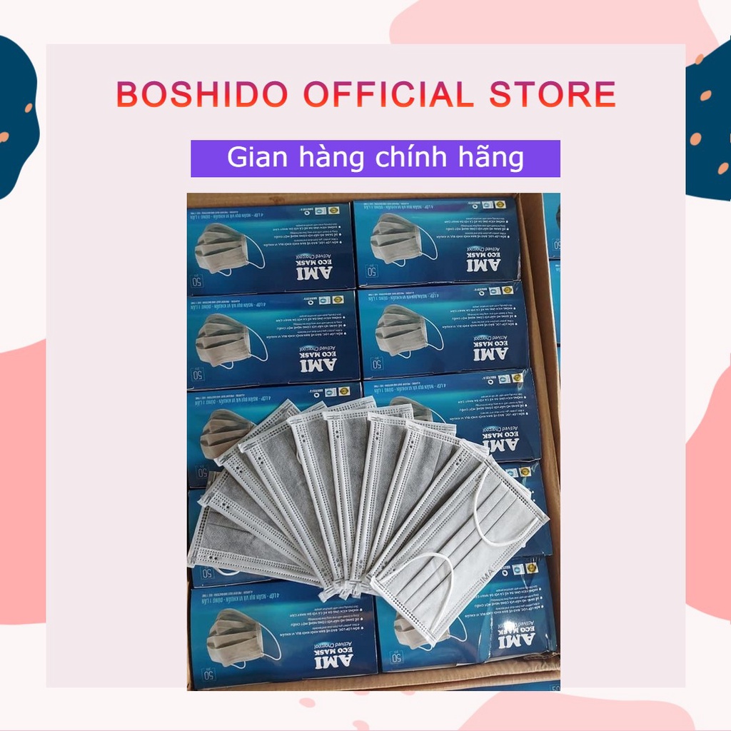 Combo 3 hộp khẩu trang y tế Ami  màu ngẫu nhiên